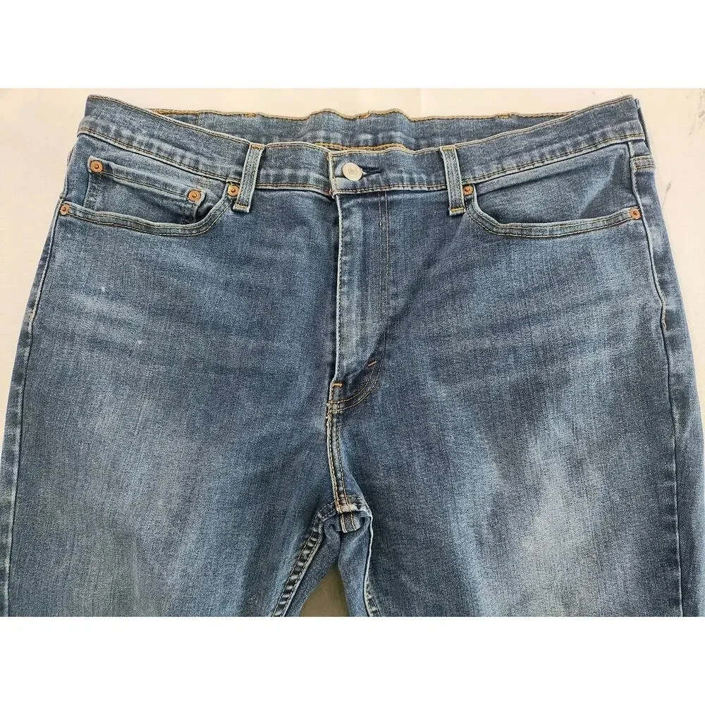 Levis 511 Jeans Mens 38x30 Blue Slim Fit Straight Leg Stretch Denim Dark Wash